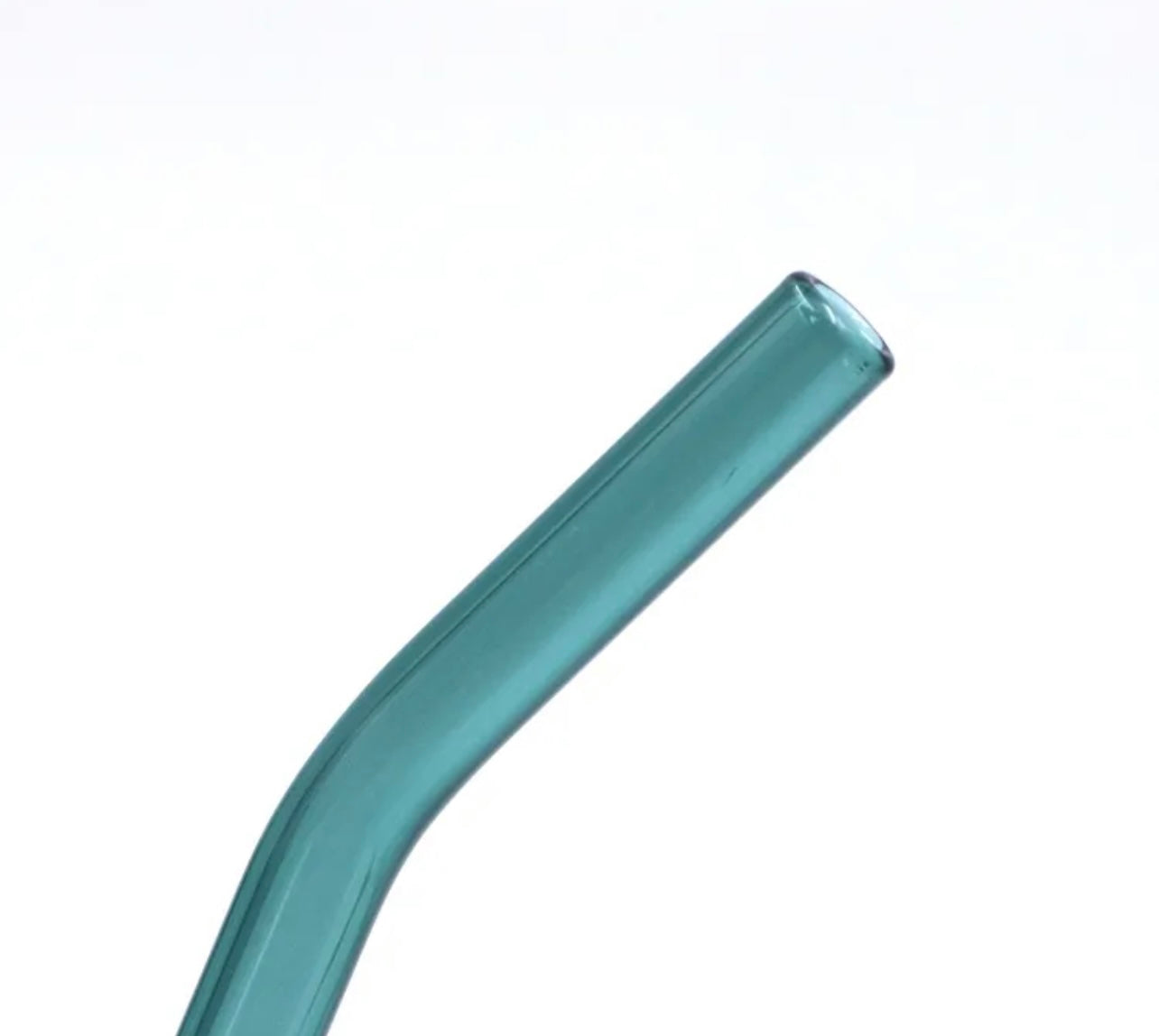 Eco Friendly Reusable Borosilicate Clear Bent Glass Drinking Straw