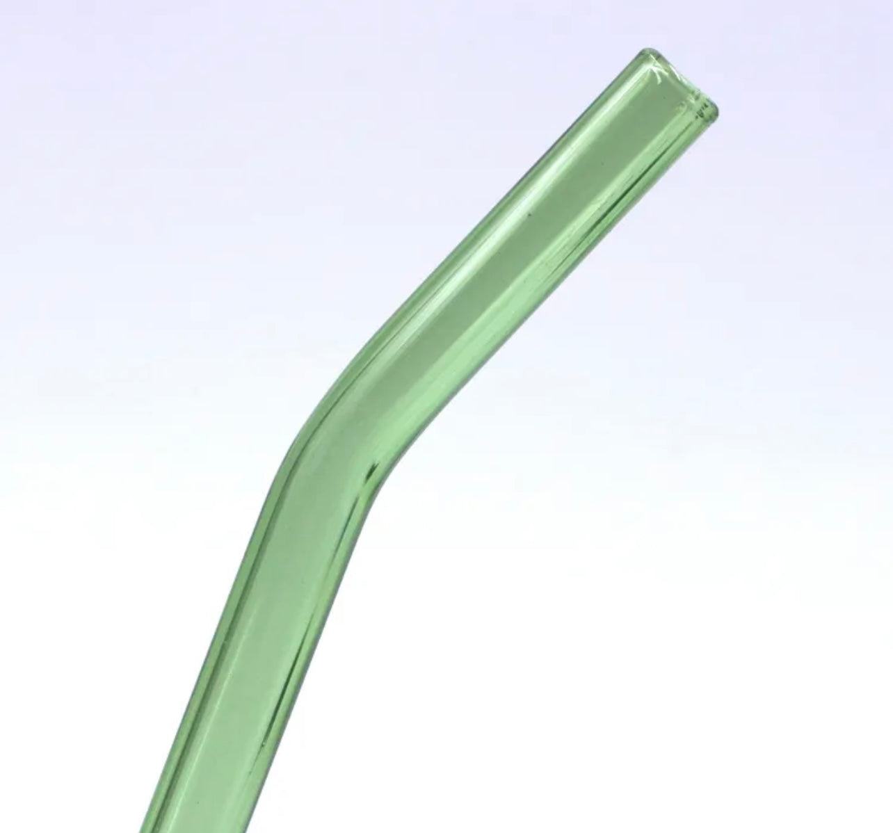 Eco Friendly Reusable Borosilicate Clear Bent Glass Drinking Straw