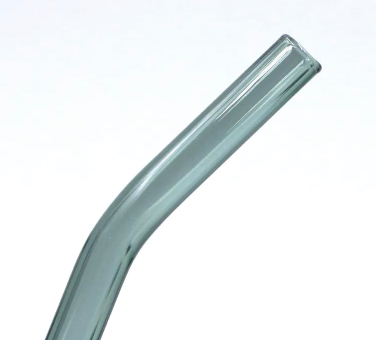 Eco Friendly Reusable Borosilicate Clear Bent Glass Drinking Straw